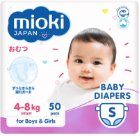 Подгузники детские Mioki S 4-8кг (50шт) - 