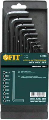 Набор ключей FIT Короткие / 64185 (1.5-10мм, 9шт)