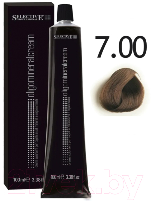Крем-краска для волос Selective Professional Oligomineral Cream 7.00 / 86007 (100мл, блондин)