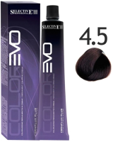 Крем-краска для волос Selective Professional Colorevo 4.5 / 84045 (100мл, каштановый махагоновый) - 