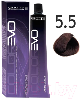 Крем-краска для волос Selective Professional Colorevo 5.5 / 84055 (100мл, светло-каштановый махагоновый)