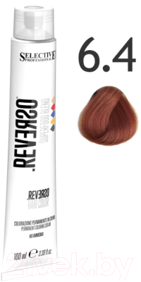 Крем-краска для волос Selective Professional Reverso Superfood 6.4 / 89064 (100мл, темный блондин медный)
