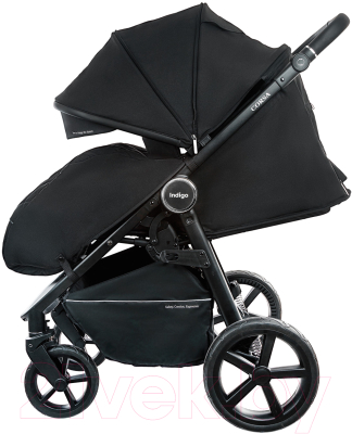Детская прогулочная коляска INDIGO Corsa (черный)
