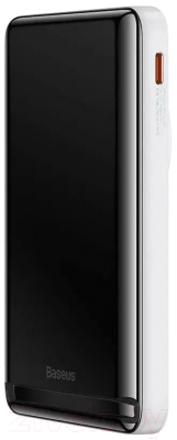 Портативное зарядное устройство Baseus Magnetic Bracket Wireless 10000mAh / PPCX000202 (белый)