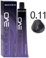 Крем-краска для волос Selective Professional Colorevo 0.11 / 84903 (100мл, пепельный интенсивный) - 