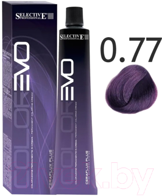 Изображение товара Крем-краска для волос Selective Professional Colorevo 0.77 / 84906 (100мл, фиолетовый интенсивный)