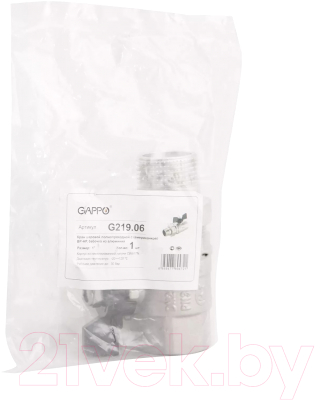 Изображение товара Шаровой кран Gappo ВР-HР 3/4x3/4 / G219.05 (ручка-бабочка)