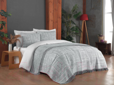 Набор текстиля для спальни Sarev Freddy Евро / P924 FREDDY GRİ/V1