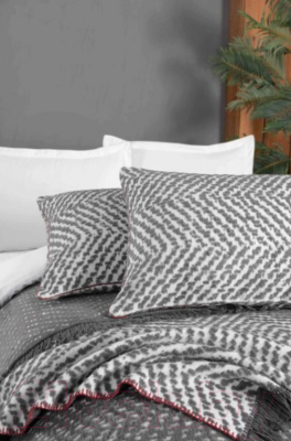 Набор текстиля для спальни Sarev Siva Евро / P924 ANTRASİT/V1