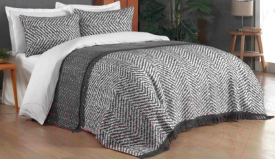 Набор текстиля для спальни Sarev Siva Евро / P924 ANTRASİT/V1
