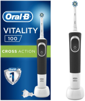 Электрическая зубная щетка Oral-B Vitality 100 CrossAction D100.413 (черный) - 