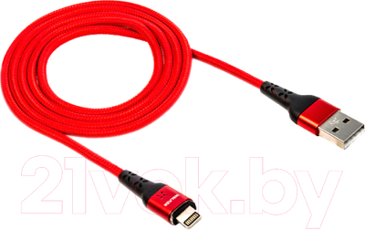 Кабель Walker C970 USB - Lightning (красный)