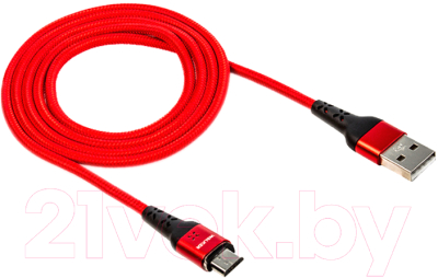 Кабель Walker C970 USB - Micro USB (красный)