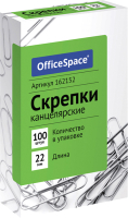 Скрепки OfficeSpace 162152 (100шт) - 