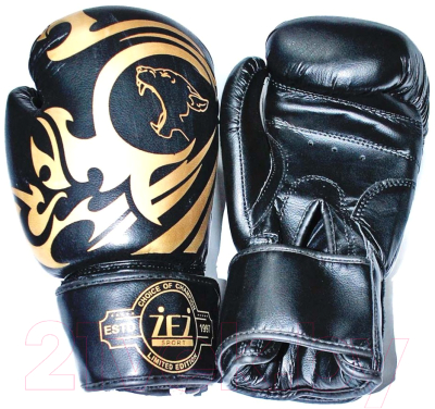 Боксерские перчатки ZEZ Sport Tiger-10-OZ