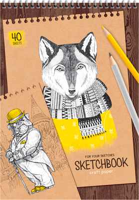 Скетчбук ArtSpace Craft Style / СкA440грв_38354 (40л) - 
