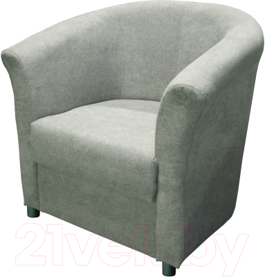 Кресло мягкое Домовой Мажор 1 (Santos Light Grey)