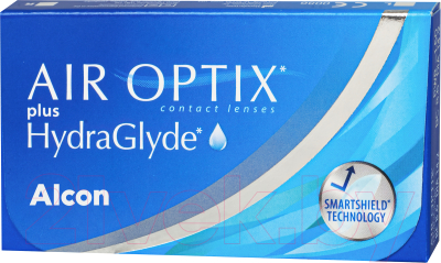 Комплект контактных линз Air Optix Plus HydraGlyde Sph-2.25 R8.6 D14.2 (3шт)