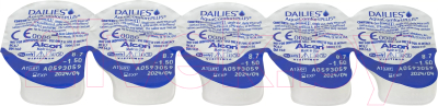 Комплект контактных линз Dailies Aqua Comfort Plus Sph-4.50 R8.7 D14.0 (30шт)