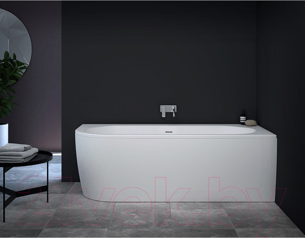Ванна акриловая Cezares Slim Corner-180-80-60-R-W37-SET — фото 3