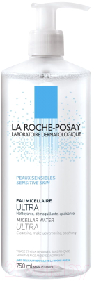 Мицеллярная вода La Roche-Posay Ultra Sensitive Очищение для чувствительной кожи лица и глаз (750мл)
