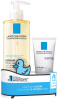 Набор косметики для тела La Roche-Posay Масло для ванны и душа Lipikar Oil AP+Бальзам (75мл) - 