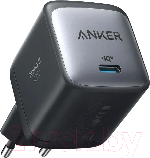 Адаптер питания сетевой Anker PowerPort Nano II A2663 / ANK-A2663G11-BK