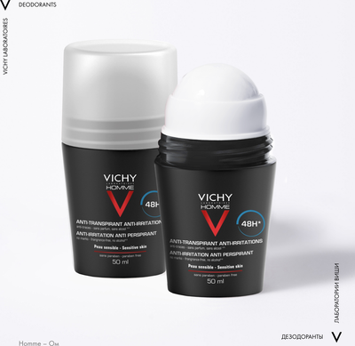 Дезодорант шариковый Vichy Men Для чувствительной кожи 48ч