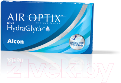 Комплект контактных линз Air Optix Plus HydraGlyde Sph-3.75 R8.6 D14.2 (3шт)