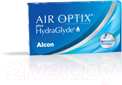Комплект контактных линз Air Optix Plus HydraGlyde Sph-3.50 R8.6 D14.2 (3шт)