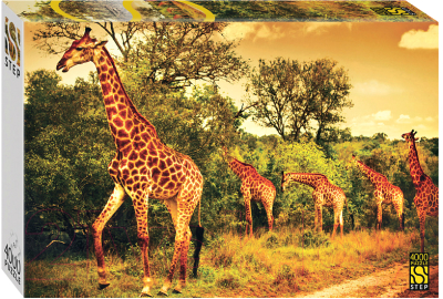 Пазл Step Puzzle Южноафриканские жирафы / 85420 (4000эл)