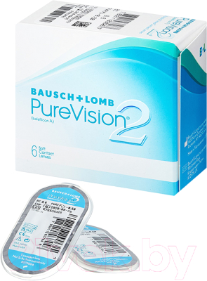 Комплект контактных линз PureVision 2 Sph-1.00 R8.6 (6шт)