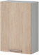 Шкаф навесной для кухни Genesis Мебель Алиса 12 500 (белый/дуб сонома) - 