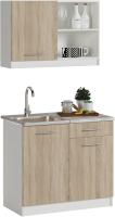 Кухонный гарнитур Genesis Мебель Алиса Мини №1 1.0 (белый/дуб сонома) - 