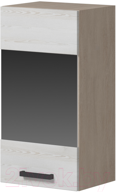 Шкаф навесной для кухни Genesis Мебель Алиса Loft 400 со стеклом