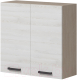 Шкаф навесной для кухни Genesis Мебель Алиса Loft 600 2 двери (дуб сонома/сосна белый) - 