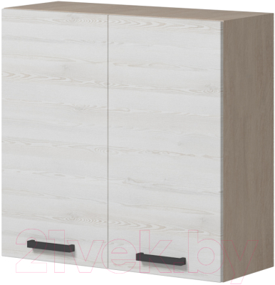 Шкаф навесной для кухни Genesis Мебель Алиса Loft 800 (дуб сонома/сосна белый)