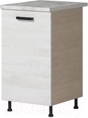 Шкаф-стол кухонный Genesis Мебель Алиса Loft 500 (дуб сонома/сосна белый)