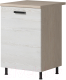 Шкаф-стол кухонный Genesis Мебель Алиса Loft 500 (дуб сонома/сосна белый) - 
