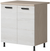 Шкаф-стол кухонный Genesis Мебель Алиса Loft 600 2 двери (дуб сонома/сосна белый) - 