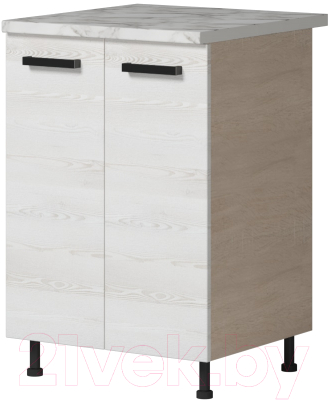 Шкаф-стол кухонный Genesis Мебель Алиса Loft 600 2 двери (дуб сонома/сосна белый)