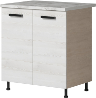 Шкаф-стол кухонный Genesis Мебель Алиса Loft 800 2 двери (дуб сонома/сосна белый) - 