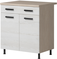 Шкаф-стол кухонный Genesis Мебель Алиса Loft 800 с ящиком (дуб сонома/сосна белый) - 