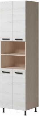 Шкаф-пенал кухонный Genesis Мебель Алиса Loft 600 (дуб сонома/сосна белый)