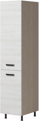 Шкаф-пенал кухонный Genesis Мебель Алиса Loft 450 2 двери (дуб сонома/сосна белый)