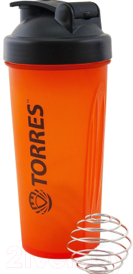 Шейкер спортивный Torres S01-600-02 (600мл, оранжевый)