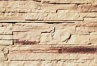 Декоративный камень гипсовый Polinka Сланец рифейский угловой элемент 0202ЛУ (бежевый люкс) - 