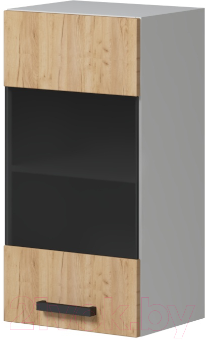 Шкаф навесной для кухни Genesis Мебель Алиса Craft 400 со стеклом