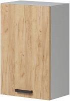 Шкаф навесной для кухни Genesis Мебель Алиса Craft 500 (белый/дуб золотой) - 