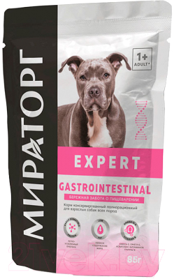 Сухой корм для собак Winner Мираторг Expert Gastrointestinal Береж. забота о пищеварении / 1010020601 (85г)